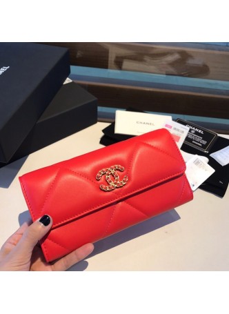 CHANEL 19 LONG WALLET